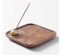 SeedWave Adjustable Angle Incense Holder, Walnut Incense Sticks Ash Catcher with Magnetism, Premium Incense Burner for Meditation, Zen, Home Décor