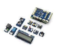 Seeedstudio GrovePi+ Starter Kit for Raspberry Pi (CE certified) / Include Grovepi+Guidebook, sound Sensor, light sensor, Temperature&Humidity, UItrasonic Ranger, Rotary Angle Sensor etc