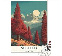 Seefeld Austria Jigsaw Puzzles 1000 Pieces | perfect indoor activity for a rainy day when the weather keeps the whole family at home all afternoon38x52cm
