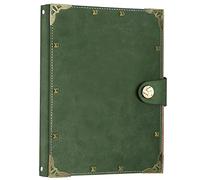 SEEHAN A5 Binder Blank Journal Leather Notebook Refillable A5 Journals for Writing Drawing 200 Pages,Vintage Sketch Book Travel Journal for Girls Womens Mens