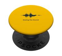 Seeing The Sound Bird Audio Waveform Frequency PopSockets Adhesive PopGrip