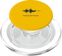 Seeing The Sound Bird Audio Waveform Frequency PopSockets PopGrip for MagSafe