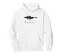 Seeing The Sound Bird Audio Waveform Frequency Pullover Hoodie
