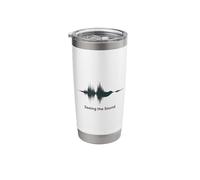 Seeing The Sound Bird Audio Waveform Frequency Stainless Steel Insulated Tumbler