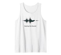Seeing The Sound Bird Audio Waveform Frequency Tank Top