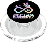 Seeing The World Different Autism Awareness Infinity Symbol PopSockets PopGrip for MagSafe