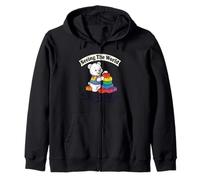 Seeing The World Differently Bear Autism Awareness Zip Hoodie