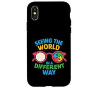 Seeing The World In A Different Way Autism Awareness Puzzle Case for iPhone X/XS
