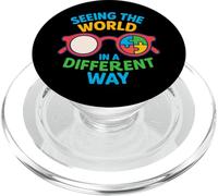 Seeing The World In A Different Way Autism Awareness Puzzle PopSockets PopGrip for MagSafe