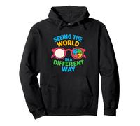 Seeing The World In A Different Way Autism Awareness Puzzle Pullover Hoodie