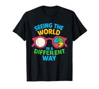 Seeing The World in A Different Way Autism Awareness Puzzle T-Shirt