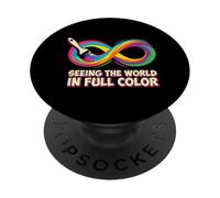 Seeing The World In Full Color Neurodiversity Awareness PopSockets Adhesive PopGrip