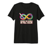 Seeing The World in Full Color Neurodiversity Awareness Premium T-Shirt