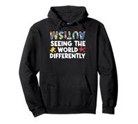 Seeing World Differently Autism Spectrum Disorder Awareness Pullover Hoodie