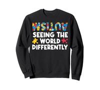 Seeing World Differently Autism Spectrum Disorder Awareness Sweatshirt