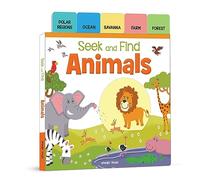 Seek And Find - Animals : Early Learning Board Books With Tabs