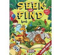Seek and Find book 2-4: Look and find animals in the forest jungle and the farm | Seek and find book for toddlers Activity Book | Search and find books for kids age 2, 3 and 4