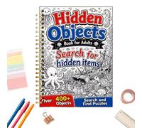 S nd Find Book, Funny Creature Search Book, Find Spiral Bound Books | Find the Difference Picture Book, Puzzle Book, Spot, Marine Creature Puzzle Books for Home Preschool Kindergarten