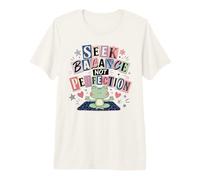 S alance Not Perfection Meditating Frog Yoga Premium T-Shirt