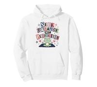 S alance Not Perfection Meditating Frog Yoga Pullover Hoodie