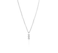 Seek + Find Shine Trio Star Silver Necklace - Silver