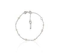 Seek + Find Worthy Silver Freshwater Pearl Bracelet - Silver