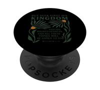 Seek First His Kingdom Christian Jesus God Religious Faith PopSockets Adhesive PopGrip
