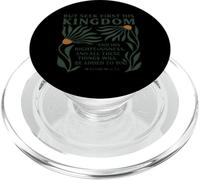 Seek First His Kingdom Christian Jesus God Religious Faith PopSockets PopGrip for MagSafe