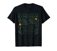 Seek First His Kingdom Christian Jesus God Religious Faith T-Shirt