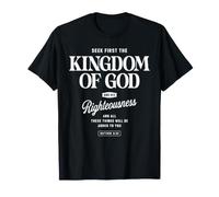 S irst Matthew 6:33 Christian Bible Verse T-Shirt