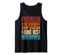 S irst the Kingdom of God Matthew 6:33 Vintage Tank Top