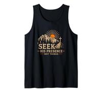 Seek His Presence Not Things Christian Mountains Tank Top