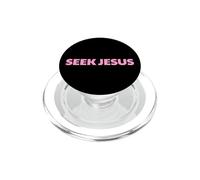 Seek Jesus, But First Let Me Thank God, Saves, Christian PopSockets PopGrip for MagSafe