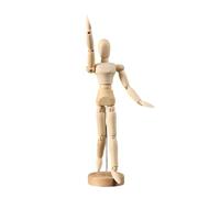 SEEK RARE 8.5 Inch Artists Wooden Manikin Flexible Body Joints Human Figure Puppet Model Wood Male Mannequin Ornament Stand for Home Office Desk Decor Sketching Drawing Painting