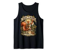 Seek the Acorn Adventurer Squirrel Fantasy Exploration Tank Top