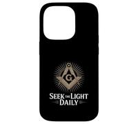 Seek The Light Daily Freemason Motto Case for iPhone 14 Pro
