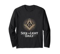 Seek The Light Daily Freemason Motto Long Sleeve T-Shirt