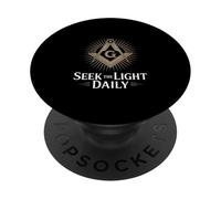 Seek The Light Daily Freemason Motto PopSockets Adhesive PopGrip