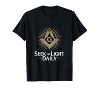Seek The Light Daily Freemason Motto T-Shirt