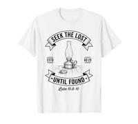 Seek The Lost Until Found Christian Faith Bible Verse Art T-Shirt