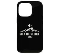 Seek The Silence 0dB Mountain Hiking Introvert Outdoors Case for iPhone 13 Pro