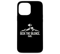Seek The Silence 0dB Mountain Hiking Introvert Outdoors Case for iPhone 13 Pro Max