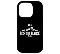 Seek The Silence 0dB Mountain Hiking Introvert Outdoors Case for iPhone 14 Pro