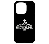Seek The Silence 0dB Mountain Hiking Introvert Outdoors Case for iPhone 15 Pro