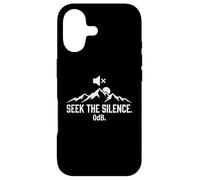 Seek The Silence 0dB Mountain Hiking Introvert Outdoors Case for iPhone 17