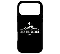 Seek The Silence 0dB Mountain Hiking Introvert Outdoors Case for iPhone 17 Pro Max