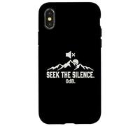 Seek The Silence 0dB Mountain Hiking Introvert Outdoors Case for iPhone X/XS