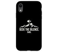 Seek The Silence 0dB Mountain Hiking Introvert Outdoors Case for iPhone XR