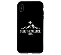 Seek The Silence 0dB Mountain Hiking Introvert Outdoors Case for iPhone XS Max