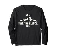 Seek The Silence 0dB Mountain Hiking Introvert Outdoors Long Sleeve T-Shirt